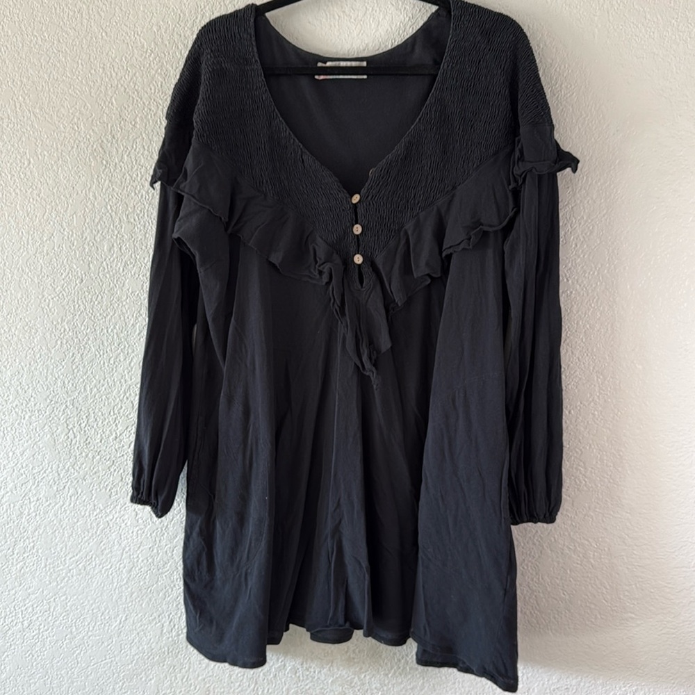 Free people beach black dress size small